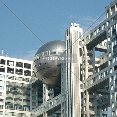 Fuji Television Head Office Building by Andrew Stewart