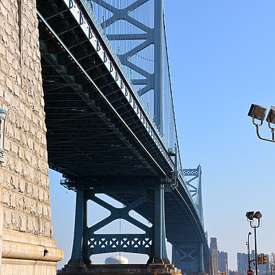 Benjamin Franklin Bridge by John W. Cahill