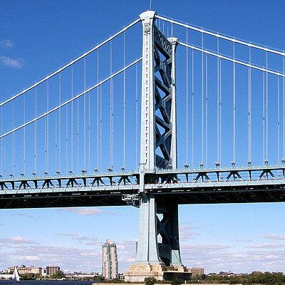 Benjamin Franklin Bridge by John Cahill