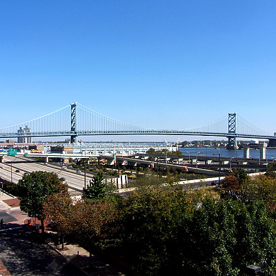 Benjamin Franklin Bridge by John Cahill