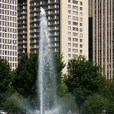 Twin Towers East by Daniel Kieckhefer