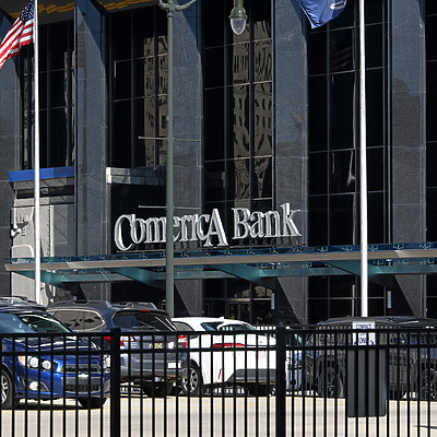 Comerica Bank Building by John W. Cahill