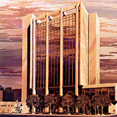 First Merchants Bank Building by Tweddell, Wheeler, Strickland & Beumer