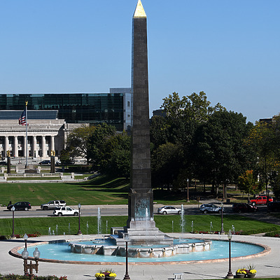 Veteran's Memorial Plaza Obelisk by John W. Cahill