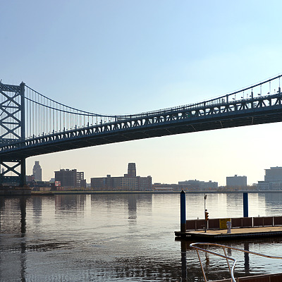 Benjamin Franklin Bridge by John W. Cahill