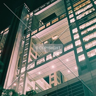 Fuji Television Head Office Building by Andrew Stewart