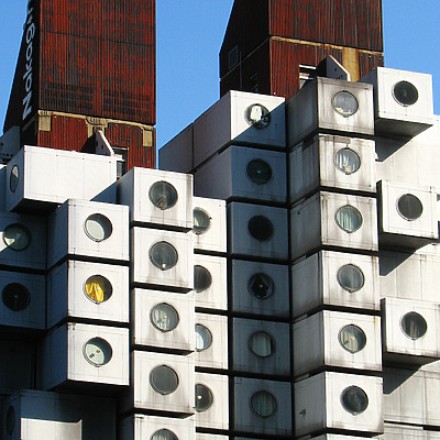 Nakagin Capsule Tower by Kevin Hemphill