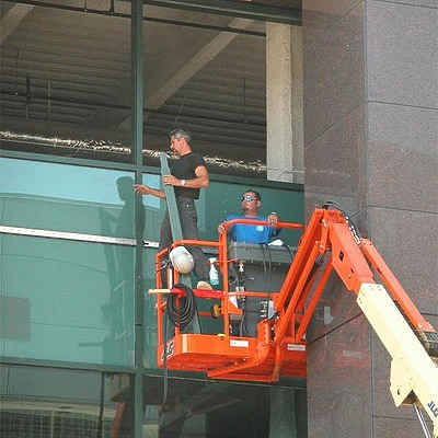 Tower at Convention Center Court by Jim Schwartz