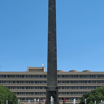 Veteran's Memorial Plaza Obelisk by James Peacock