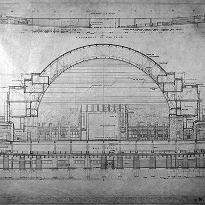 Cincinnati Museum Center at Union Terminal by Cincinnati Engineering Department, City Hall, Cincinnati