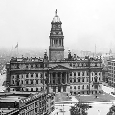 Wayne County Building by Library of Congress, Prints and Photographs Division, Detroit Publishing Company