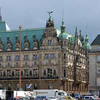 Hamburg City Hall by John W. Cahill