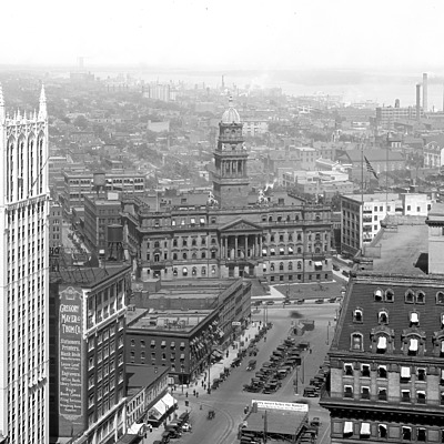 Wayne County Building by Library of Congress, Prints and Photographs Division, Detroit Publishing Company