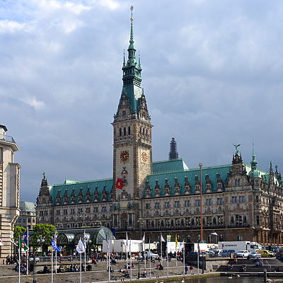 Hamburg City Hall by John W. Cahill