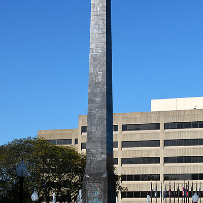 Veteran's Memorial Plaza Obelisk by John W. Cahill