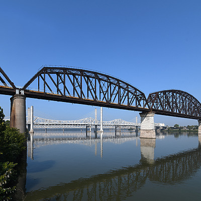 Big Four Bridge by John W. Cahill