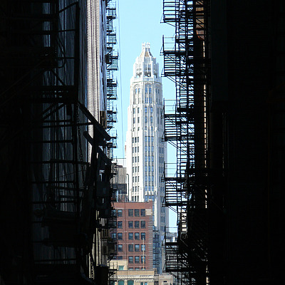 Mather Tower by B. Victor Adams