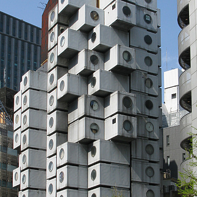 Nakagin Capsule Tower by Kevin Hemphill
