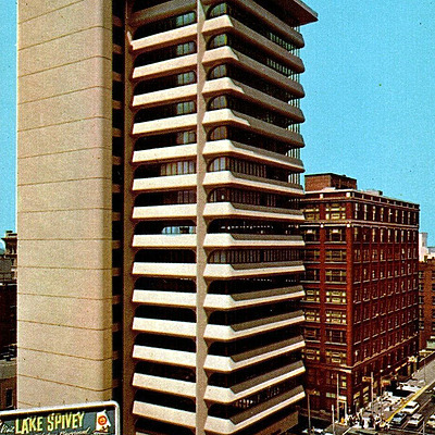 Five Points Plaza by Curteich