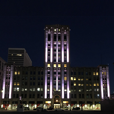 Detroit Free Press Building by Nate Lindsey