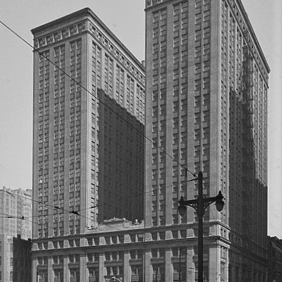 Michael A. Bilandic Building by Chicago History Museum, ICHi-081550; Raymond W. Trowbridge, photographer