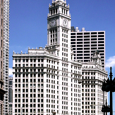 Wrigley Building by Daniel Kieckhefer