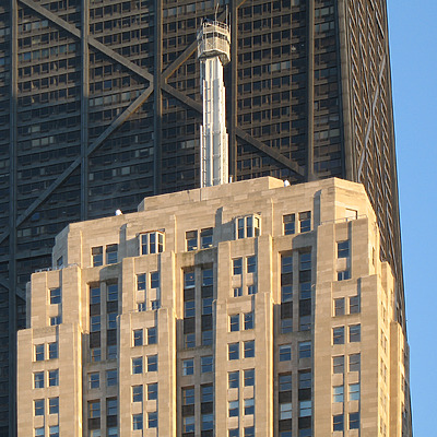 Palmolive Building by Michiel van Dijk