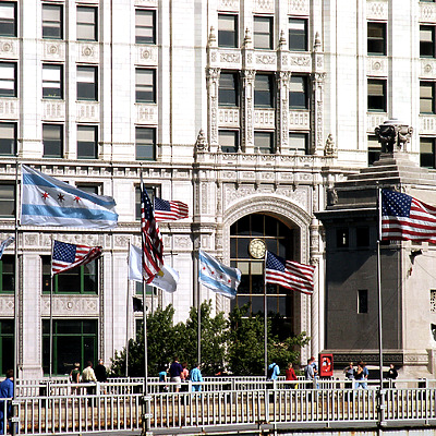 Wrigley Building by Daniel Kieckhefer