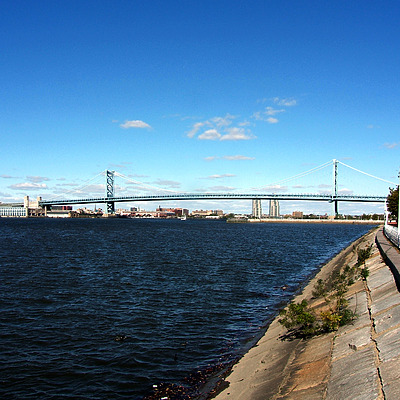 Benjamin Franklin Bridge by John Cahill