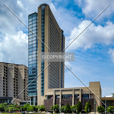 Omni Hotel CNN Center North Tower by Ryan Hildebrand