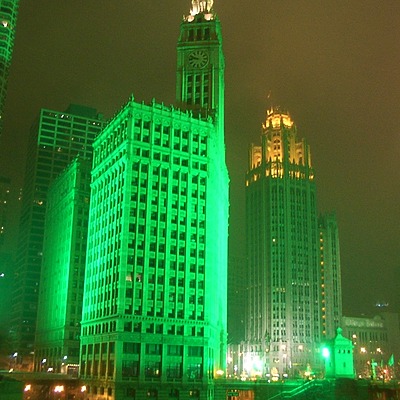 Wrigley Building by Daniel Kieckhefer
