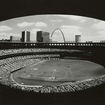 Busch Stadium by Missouri Historical Society Library & Research Center