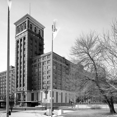 Sears Merchandise Building Tower by Library of Congress, Prints and Photographs Division, HABS, Leslie Schwartz