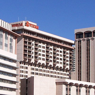 Riviera Hotel & Casino - Monte Carlo Tower by Rodney Gunn