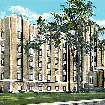 Lima Memorial Hospital by C. T. American Art/ Wagner Post Card and Novelty Co.