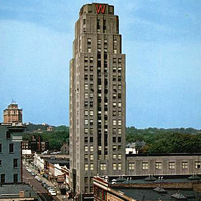 Battle Creek Tower by Curt Teich & Co.
