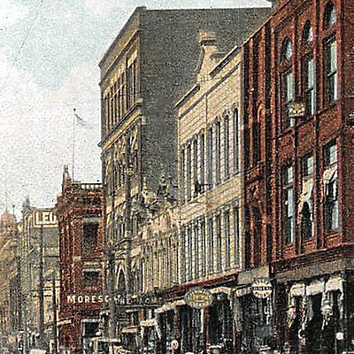 401-405 South Main Street by Souvenir Postcard Co.