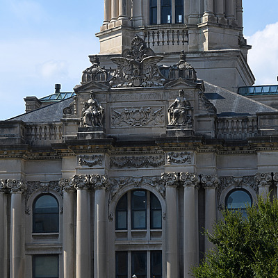 Old Vanderburgh County Courthouse by John W. Cahill