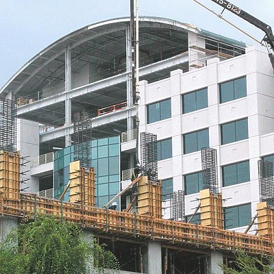 Tower at Convention Center Court by Jim Schwartz