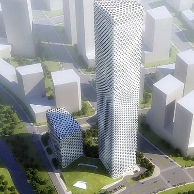 Sino-Steel International Tower by MAD, Ltd.