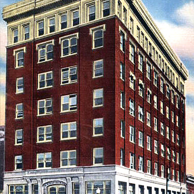 Commercial Building by Asheville Post Card Co.