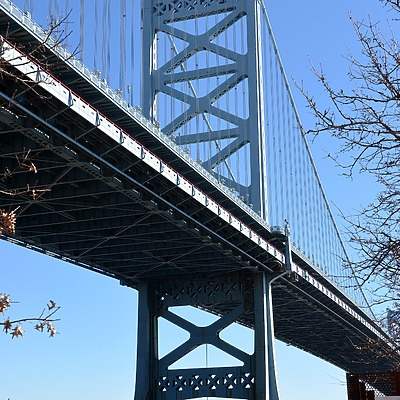 Benjamin Franklin Bridge by John W. Cahill