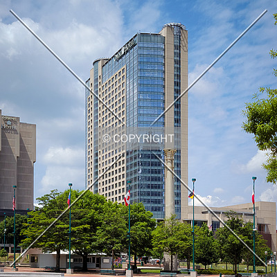 Omni Hotel CNN Center North Tower by Ryan Hildebrand