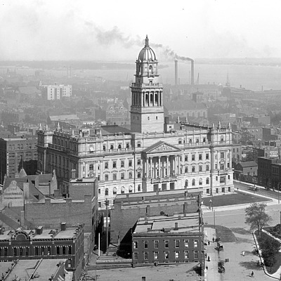 Wayne County Building by Library of Congress, Prints and Photographs Division, Detroit Publishing Company