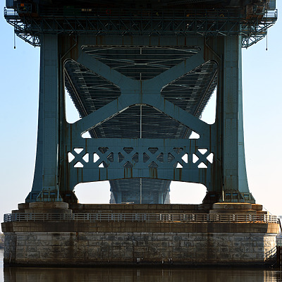 Benjamin Franklin Bridge by John W. Cahill