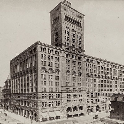 Auditorium Building by Chicago History Museum, ICHi-018768; J. W. Taylor, photographer
