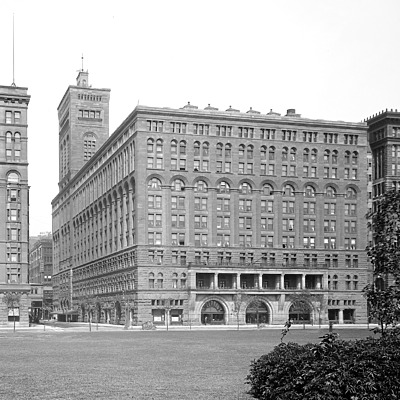Auditorium Building by Library of Congress, Prints and Photographs Division, Detroit Publishing Company