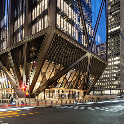 JPMorganChase World Headquarters by Nigel Young, courtesy of Foster + Partners