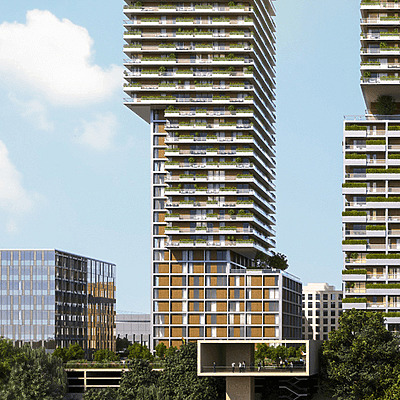 Triiiple Tower III by Henke Schreieck Architekten