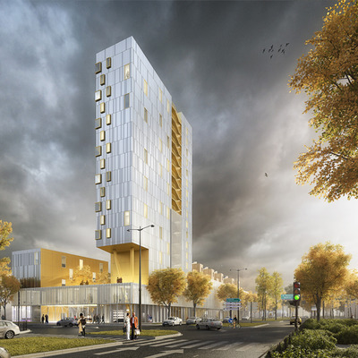 Tour Michel Denis by  Urbanmakers - THE Architectes